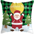 Axyaa Green Plaid Christmas Pillow Cover - Festive Home Decor