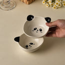 Axyaa Panda Steamed Egg Bowl Set with 160ml Dipping Dish