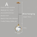 Axyaa Nordic Crystal LED Pendant Lamp for Home Decoration