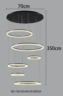 Axyaa Staircase Chandeliers LED Pendant Light for Modern Home Decor