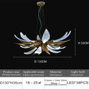 Axyaa Glass Chandelier for Living Dining Room Villa Kitchen Table Indoor Lighting
