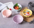 Axyaa Ceramic Pumpkin Rice Salad Bowl Set