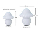 Axya Striped Glass Mushroom Table Lamp - Creative Office & Room Decor