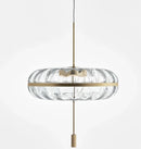 Axyaa Corrugated Glass Art Pendant Light: Modern Decor for Home, Office, Cafe