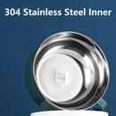 Axyaa Stainless Steel Ramen Bowl with Lid - Heat Resistant Noodle Cooker