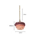 Axyaa Fela Tassel Chandelier Bohemian Pendant Lamp - Creative Hanging Light