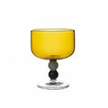 Axyaa Short Stem Heat Resistant Wine Glass in Contrasting Colors, 250ml