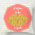 Axyaa Geometric Pattern Plush Cushion Cover for Home Decor 45x45cm