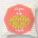Axyaa Geometric Pattern Plush Cushion Cover for Home Decor 45x45cm