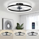Axyaa Modern Dimmable Ceiling Fan Chandelier with Remote Control