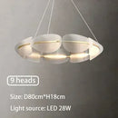 Axyaa Petal Pendant Light: Modern Designer Ring Luxury Bedroom Lighting