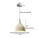 Axyaa White Resin LED Pendant Light for Home Decor and Illumination