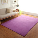 Axyaa Grey Floor Mat Thick Living Room Bedroom Carpet Children's Room Non-Slip Rug
