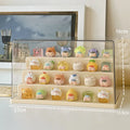 Axyaa Acrylic Display Case for POP Bean Figurines: Dustproof Transparent Storage Box