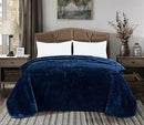 Axyaa 9 Lbs Korean Style Faux Mink Blanket, Silky Soft Plush Raschel Mink - 85 inches