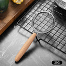 Axyaa Stainless Steel Mesh Filter with Wooden Handle - Kitchen Baking Essentials