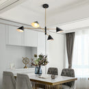 Axyaa Minimalist Cone Shade Chandelier for Living Room and Dining Room