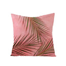Axyaa Green Leaf Linen Pillow Cover - Stylish Sofa Decor & Home Accent