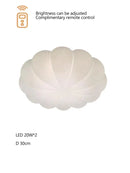 Axyaa Pumpkin LED Ceiling Light for Children's Room, Bedroom, Living Room - Remote Dimming