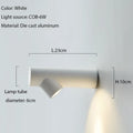 Axyaa Aluminum LED Wall Sconce: Modern Indoor Outdoor Lighting in Black Grey White