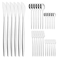 Axyaa Mint Gold Cutlery Set Stainless Steel Silverware Kitchen Tableware