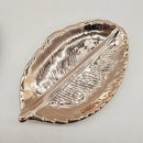 Axyaa Ceramic Leaf Tray for Jewelry and Snacks