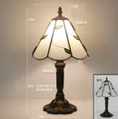 Axyaa Red Rose Stained Glass LED Table Lamp 8 Inches