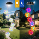 Axyaa Solar Rose Laser Ball Wind Chime Light: Color-Changing Outdoor Garden Lamp