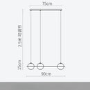 Axyaa Nordic Glass Pendant Light - Modern Iron Art Lighting Fixtures
