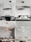 Axyaa Modern Ring Chandelier 2024 Elegant Bedroom Living Room Luxury Light