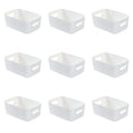 Axyaa Plastic Container Organizer Crate for Office, Kitchen Cabinet Storage