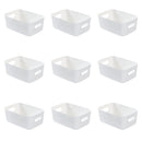 Axyaa Plastic Container Organizer Crate for Office, Kitchen Cabinet Storage