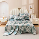 Axyaa Silky Jacquard Summer Quilt Set - Smooth & Machine Washable