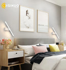 Axyaa Rotating Bedside Wall Sconce for Bedroom and Living Room
