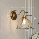 Axyaa Vintage Copper Glass Wall Lights for Bedroom and Kitchen