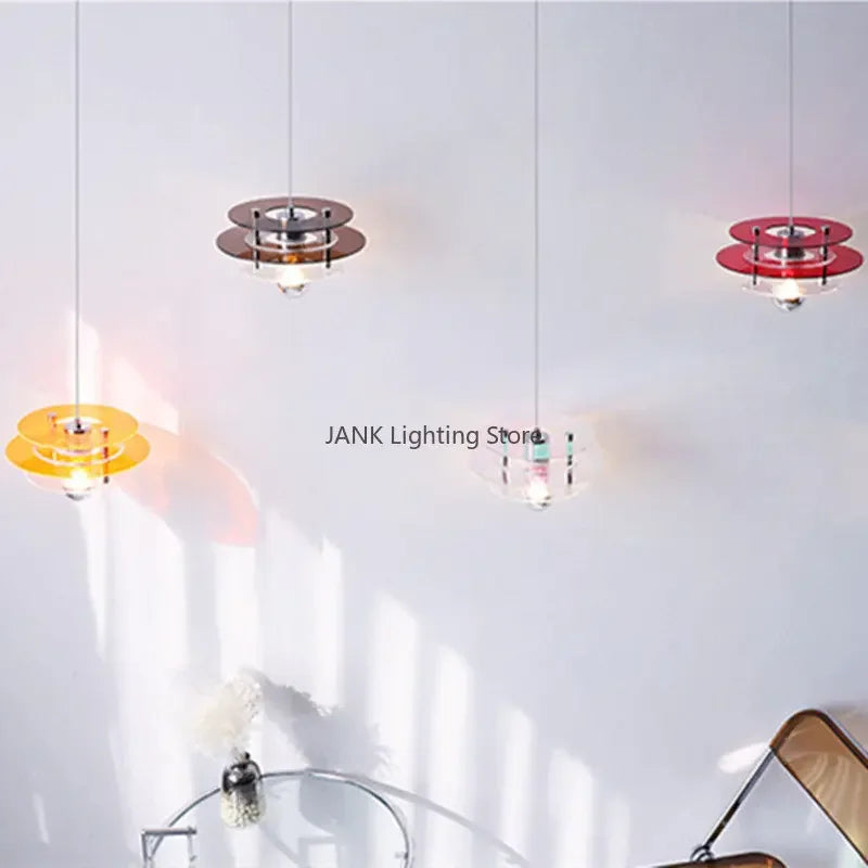 Axyaa Bauhaus PH UFO Pendant Acrylic Shade LED Chandelier Lights