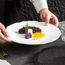 Axyaa Flower Striped Ceramic Plate Set.
