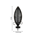 Axyaa Retro Iron Candle Holder Wall Decor for Aromatherapy, Black Gold Living Room Accent
