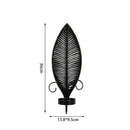 Axyaa Retro Iron Candle Holder Wall Decor for Aromatherapy, Black Gold Living Room Accent