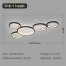 Axyaa Circle LED Ceiling Lights Modern Creative Design for Living Room Hall Bedroom