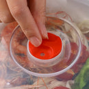 Axyaa Round Microwave Steamer Lunch Box with Lid for Fresh Keeping, Buns, Noodles
