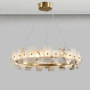 Axyaa Elegant Copper Ceiling Chandeliers with LED Lights for Hotels and Restaurants