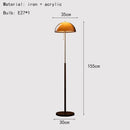 Axyaa Dark Brown Acrylic Floor Lamp for Elegant Living Spaces