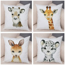Axyaa Animal Cushion Cover - Cute, Watercolor, Sofa Decor Pillowcase