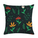 Axyaa Floral Bird Linen Pillowcase 45*45cm for Home Decor and Comfort