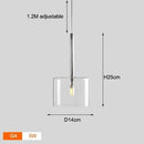 Axyaa Glass Cup LED Pendant Lamp Home Decoration Lighting