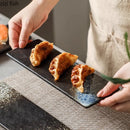Axyaa Ceramic Sushi & Dessert Plate Set - Modern Molecular Cuisine Tableware