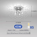 Axyaa Dandelion Chandelier Crystal Ceiling Lights for Children's Room