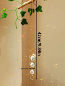 Axyaa Boho Crystal Sun Catcher Hanging Ornaments with Gold Chain - Window Wall Garden Decor