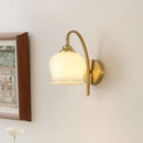 Axyaa Lily of the Valley Copper Chandelier: Modern Cream Style Pendant Lighting for Home